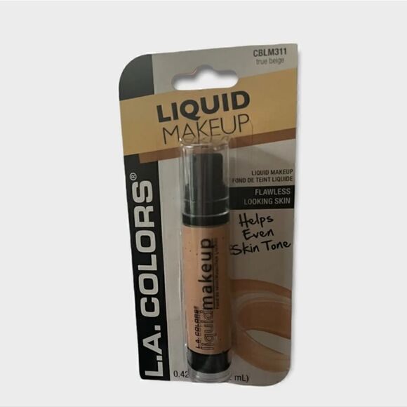 L.A.Colors-Compleate Coverage Mess Free Pump CBLM311 True Beige Liquid Makeup - Picture 7 of 7